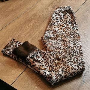 Fur lined leggings